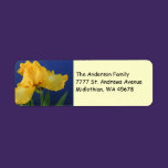 Yellow Iris Return Address Avery Label labels