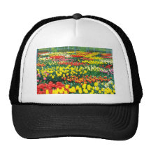yellow Keukenhof Greenhouses flowers Trucker Hats