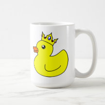 Yellow King Rubber Duck Mug