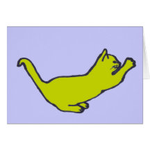 Yellow Kitty card