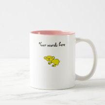 Yellow koala coffee mug