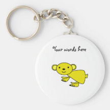 Yellow koala key chain