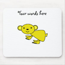 Yellow koala mouse pads