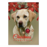 YELLOW LAB CHRISTMAS GREETINGS CARDS
