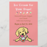 Yellow Lab Ice Cream for Dogs Flyer