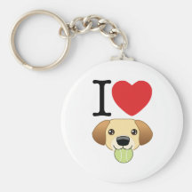 Yellow Lab Keychain
