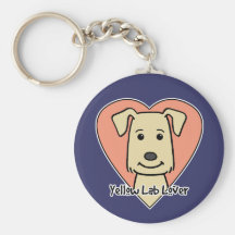Yellow Lab Lover Key Chain
