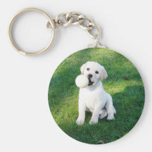 Yellow Lab Puppy Keychains
