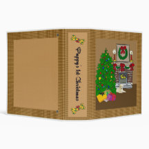 Yellow Lab Puppy's 1st Christmas Scrapbook Vinyl Binders