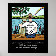 Yellow Labrador Angel and Dad 1 Posters