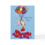 Yellow Labrador collecting LOVE cards