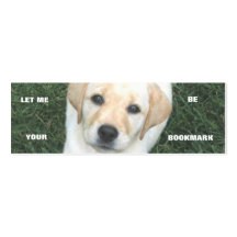 Yellow Labrador Retriever Bookmark Business Card Templates