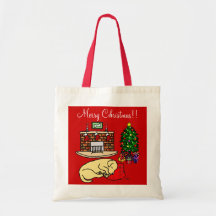 Yellow Labrador Retriever Christmas Bags