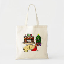 Yellow Labrador Retriever Christmas Bags