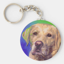 Yellow Labrador Retriever Keychain