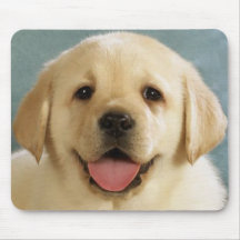 Yellow Labrador Retriever Puppy Dog Love Mouse Pad