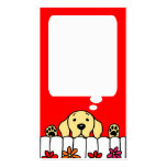 Yellow Labrador watching you message card Business Cards