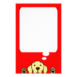 Yellow Labrador watching you Stationery