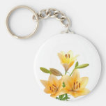 Yellow lilies key chains