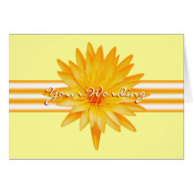 Yellow lillies - photo insert custom template greeting cards