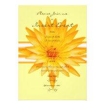 Yellow lillies - wedding invitations customizable