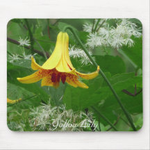 Yellow Lily Mousepads