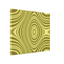 Yellow Line Pattern Canvas Print