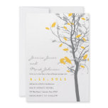 Yellow Love Birds in Tree with Grey Leaves