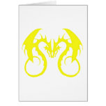 Yellow Love Dragons Cards