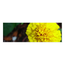 Yellow Marigold Bookmark Business Card