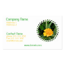 Yellow Marigold Business Card
