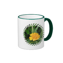 Yellow Marigold Ceramic Coffee Mug