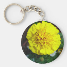 Yellow Marigold Keychain