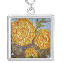 Yellow Marigolds Necklace