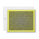 Yellow Maze invitations