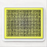 Yellow Maze Mousepads