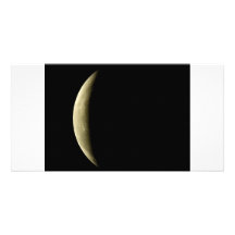 yellow-moon-eclipse personalized photo card