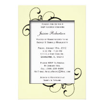 Yellow Neutral Baby Shower Invitation