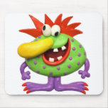 Yellow Nose Monster Mouse Pad