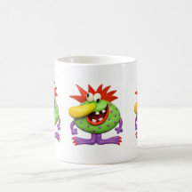 Yellow Nose Monster Mug
