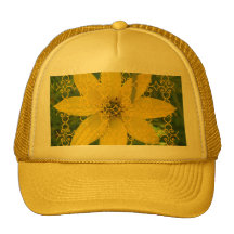 Yellow on yellow trucker hat