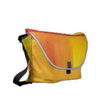 Yellow, Orange and Red Abstract Courier Bag