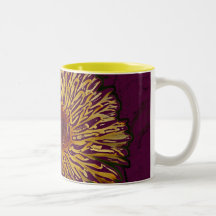 Yellow Orange Flower Coffee Mug