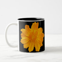 Yellow Orange Flower mug