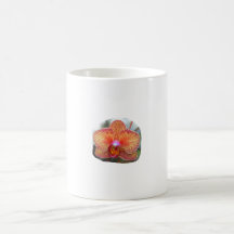 Yellow Orange Orchid Flower Picture Mug