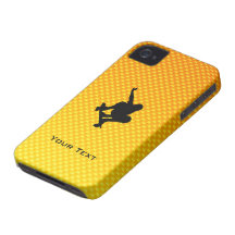 Yellow Orange Skateboarding iPhone 4 Case-Mate Cases