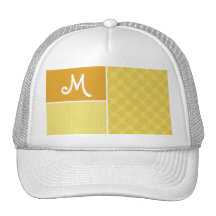 Yellow Orange Swirl Hats