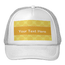 Yellow Orange Swirl; Spring Swirls Trucker Hats