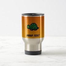 Yellow Orange Turtle Coffee Mugs