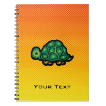Yellow Orange Turtle Spiral Notebooks